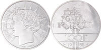 Frankreich 100 Francs Münze, Fraternité, ESSAI, STGL, Silber, KM:E141 -