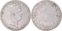 Frankreich 5 Francs Münze, Louis-Philippe, Nantes, S, Silber -