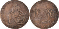 Ireland Halfpenny Token Münze, Dublin, S+, Kupfer -
