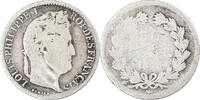 Frankreich 50 Centimes Münze, Louis-Philippe, Paris, SGE+, Silber -
