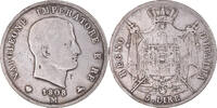 Italien Staaten 5 Lire Münze, KINGDOM OF NAPOLEON, Napoleon I, Milan -