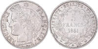 Frankreich 5 Francs Münze, Cérès, Paris, SS+, Silber, KM:761.1 -