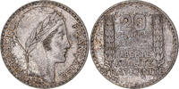 Frankreich 20 Francs Münze, Turin, Paris, SS+, Silber, KM:879 -