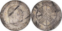 Spanien 100 Pesetas Münze, Caudillo and regent, Madrid, SS+, Silber -
