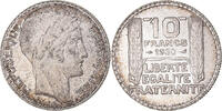 Frankreich 10 Francs Münze, Turin, Paris, VZ+, Silber, KM:878 -