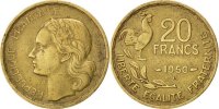 Frankreich 20 Francs Münze, Guiraud, Beaumont le Roger, S+ -