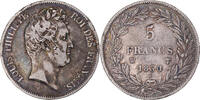 Frankreich 5 Francs Münze, Louis-Philippe, Lille, Sans le I, SS -