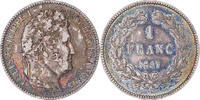 Frankreich Franc Münze, Louis-Philippe, Paris, SS+, Silber, KM:748.1 -