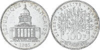 Frankreich 100 Francs Münze, Panthéon, Paris, VZ, Silber, KM:951.1 -