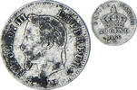 Frankreich 20 Centimes Münze, Napoleon III, Paris, S, Silber, KM:805.1 -