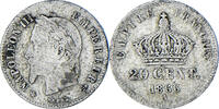 Frankreich 20 Centimes Münze, Napoleon III, Paris, S, Silber, KM:805.1 -
