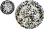 Frankreich 20 Centimes Münze, Napoleon III, Strasbourg, S, Silber -