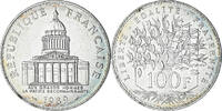 Frankreich 100 Francs Münze, Panthéon, Paris, VZ+, Silber, KM:951.1 -