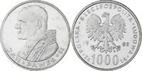 Polen 1000 Zlotych Münze, Warsaw, VZ+, Silber, KM:144 -
