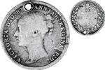 Großbritannien 3 Pence Münze, Victoria, SGE+, Silber, KM:730 -