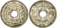 Frankreich 25 Centimes Münze, Lindauer, SS+, Nickel, KM:867 -