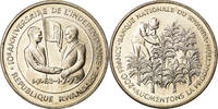 Ruanda 200 Francs Münze, VZ, Silber, KM:11 -