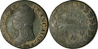 Frankreich 5 Centimes Münze, Dupré, Paris, SGE+, Bronze, KM:640.1 -
