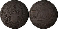INDIA-BRITISH 20 Cash Münze, MADRAS PRESIDENCY, Soho Mint, Birmingham -
