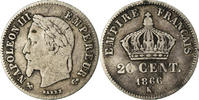 Frankreich 20 Centimes Münze, Napoleon III, Napoléon III, Bordeaux -