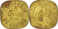 Frankreich 1 Franc Münze, SS, Messing, Elie:15.5 -
