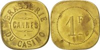 Frankreich 1 Franc Münze, VZ, Messing, Elie:15.5 -