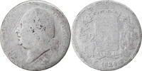 Frankreich 2 Francs Münze, Louis XVIII, Lille, SGE, Silber, KM:710.12 -