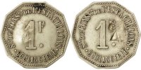 Frankreich 1 Franc Münze, SS, Maillechort, Elie:30.5var -
