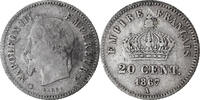 Frankreich 20 Centimes Münze, Napoleon III, Napoléon III, Paris, SS -