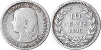 Niederlande 10 Cents Münze, Wilhelmina I, S, Silber, KM:116 -