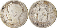 Spanien Peseta Münze, Alfonso XIII, Madrid, S, Silber, KM:706 -