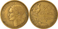 Frankreich 20 Francs Münze, Guiraud, Beaumont - Le Roger, 3 faucilles / -