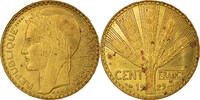 Frankreich 100 Francs Münze, Paris, UNZ+, Bronze-Aluminium -