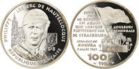 Frankreich 100 Francs Münze, Général Leclerc, Proof, STGL, Silber -