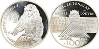 Frankreich 100 Francs Münze, Proof, STGL, Silber, KM:1021, Gadoury:C55 -