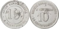 Frankreich 10 Centimes Münze, SS, Aluminium, Elie:10.2 -