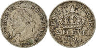 Frankreich 20 Centimes Münze, Napoleon III, Napoléon III, Paris, SS -