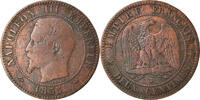 Frankreich 2 Centimes Münze, Napoleon III, Napoléon III, Rouen, S -