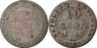 Frankreich 10 Centimes Münze, Napoléon I, Strasbourg, S, Billon -