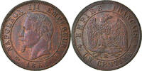 Frankreich Centime Münze, Napoleon III, Napoléon III, Strasbourg, SS+ -