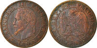 Frankreich Centime Münze, Napoleon III, Napoléon III, Strasbourg, SS+ -