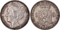 Niederlande Gulden Münze, Wilhelmina I, Utrecht, SS, Silber, KM:122.1 -