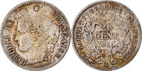 Frankreich 20 Centimes Münze, Cérès, Paris, S+, Silber, KM:758.1 -