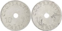Frankreich 10 Francs Münze, SS, Aluminium, Elie:C1055.4 -
