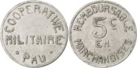 Frankreich 5 Centimes Münze, SS, Aluminium, Elie:30.1 -