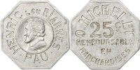 Frankreich 25 Centimes Münze, SS, Aluminium, Elie:50.3 -