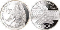 Frankreich 100 Francs Münze, L'Infante, STGL, Silber, KM:1021 -