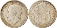 Großbritannien 1/2 Crown Münze, George V, S, Silber, KM:818.1a -