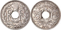 Frankreich 25 Centimes Münze, Lindauer, VZ, Nickel, KM:867, Gadoury:379 -