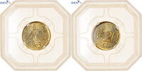 Frankreich 20 Centimes error broadstruck, Pessac, Nordic gold, GENI -